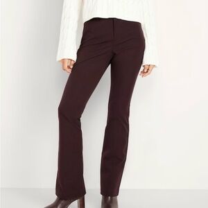 Old Navy High-Waisted Pixie Flare Pants in Brown/Black Coffee